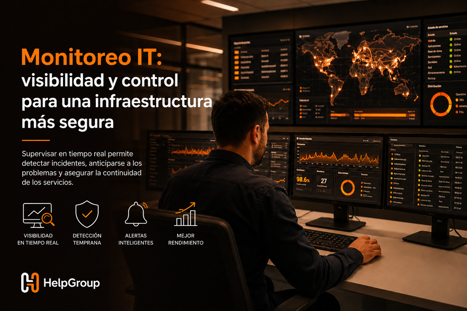 Monitoreo IT: visibilidad y control para una infraestructura más segura